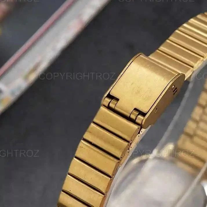 ساعت مچی عقربه ای زنانه مدل بند ریلی 02