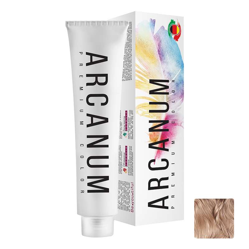 رنگ مو آرکانوم شماره P9 9/21 حجم 100 میلی لیتر رنگ بلوند مرواریدی خیلی روشن