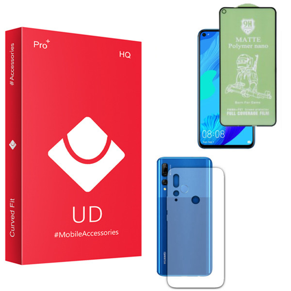 محافظ صفحه نمایش سرامیکی یو دی مدل HQ مناسب برای گوشی موبایل هوآوی Y9S به همراه محافظ پشت گوشی