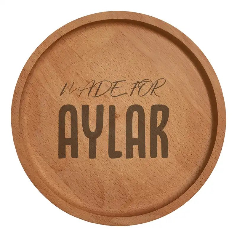 بشقاب چوبی مدل آیلار