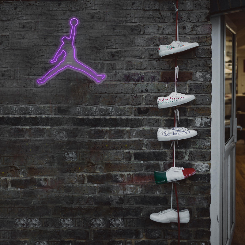 چراغ دیواری نئون دیزاین طرح Jordan_PR 