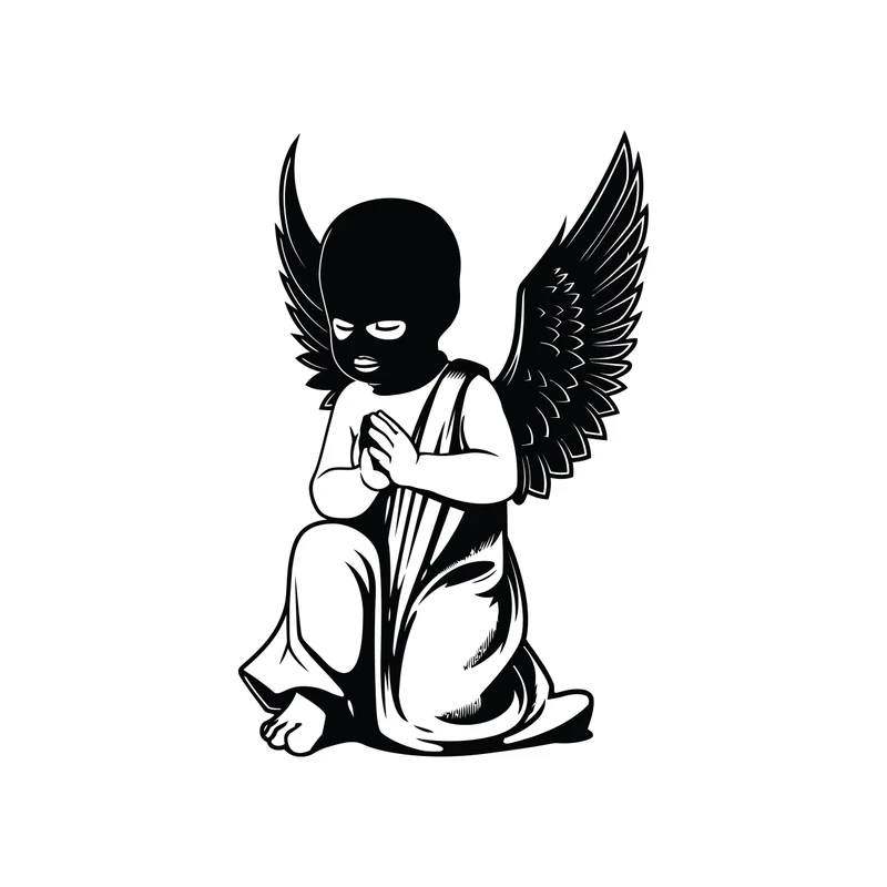 برچسب لپ تاپ پویا مارکت طرح فرشته کد 1780