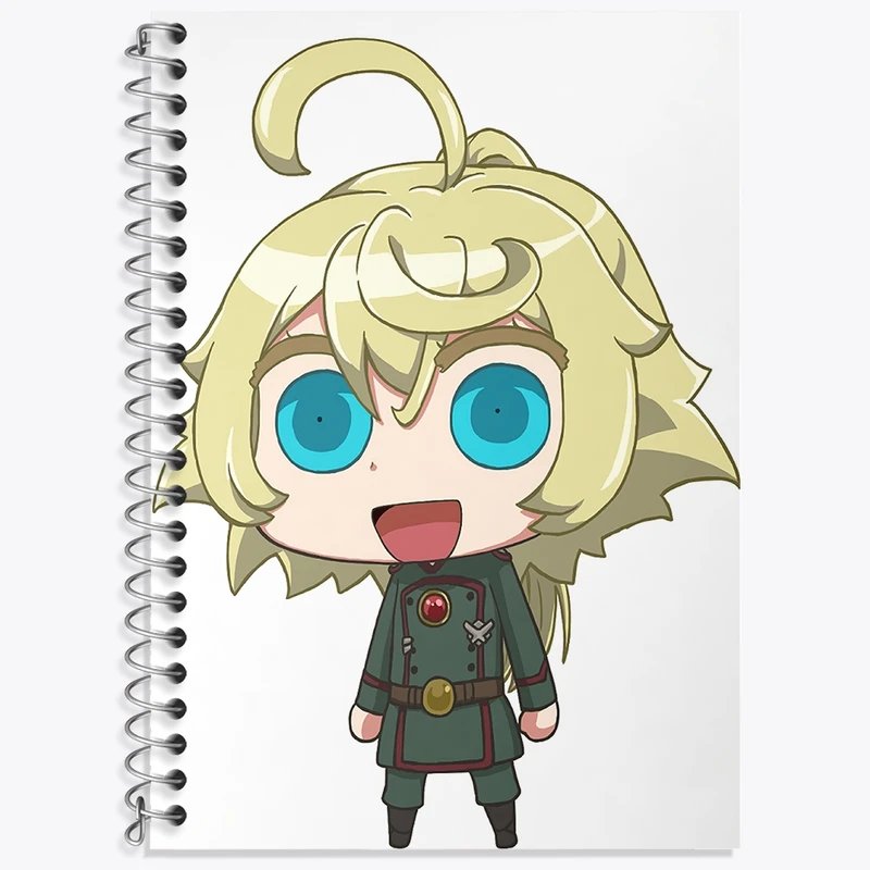 دفتر زبان 50 برگ خندالو مدل دو خط طرح تانیا انیمه یوجو سنکی کد 34696