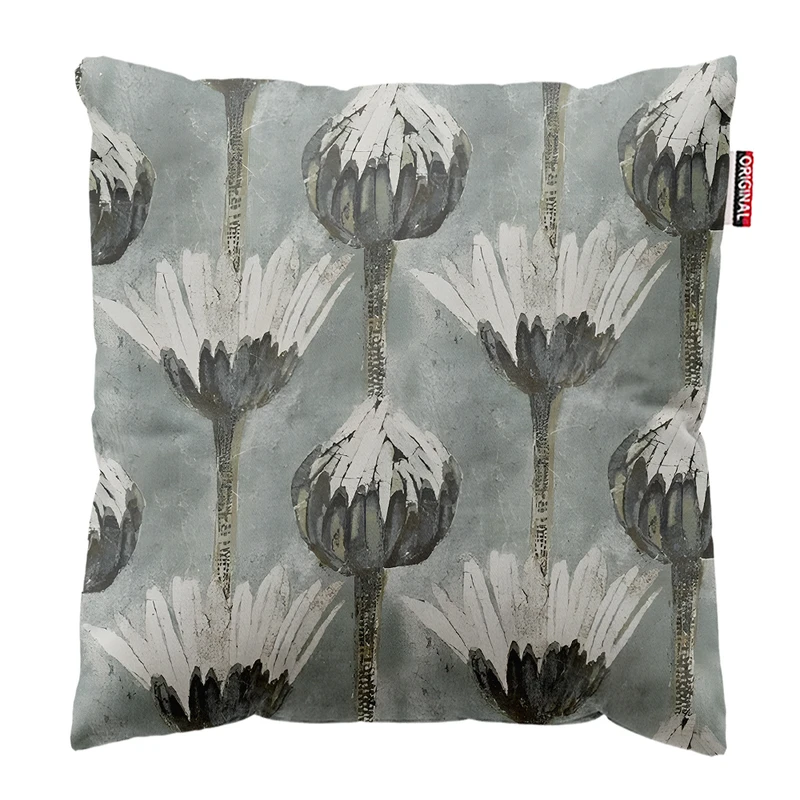 کوسن پاد آفرین مدل مینیمال طرح گل و برگ کد PK403598 سایز 40*40 سانتی متر