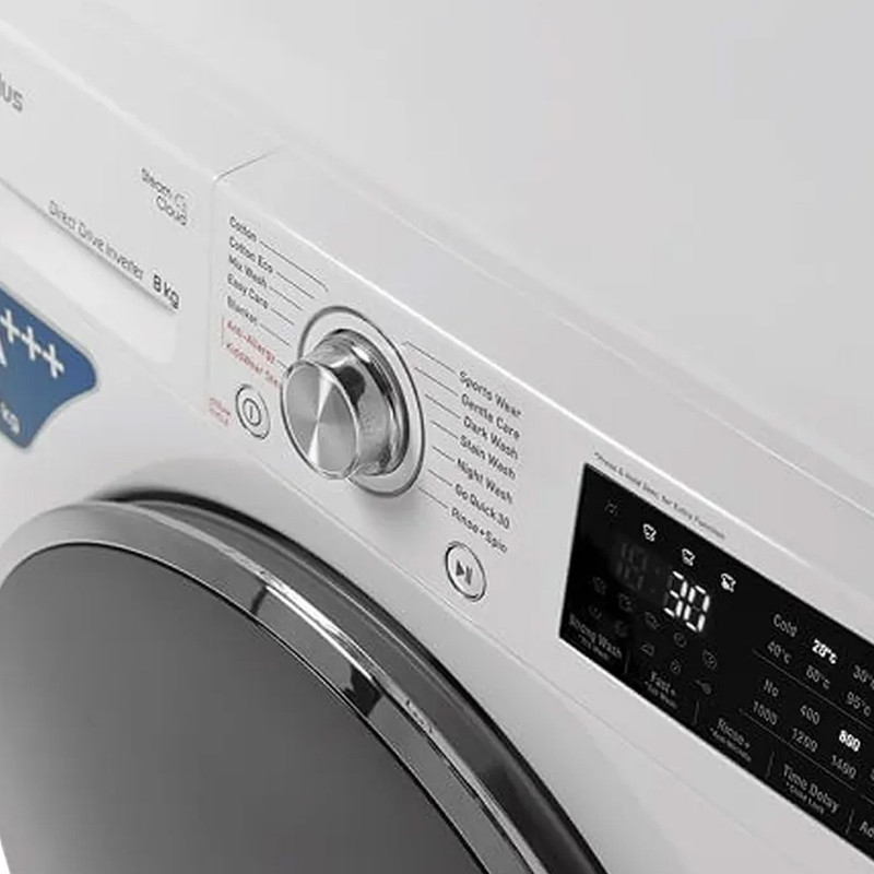 ماشین لباسشویی 8 کیلوگرم اتوماتیک جی پلاس مدل GWM-R88W.KTL