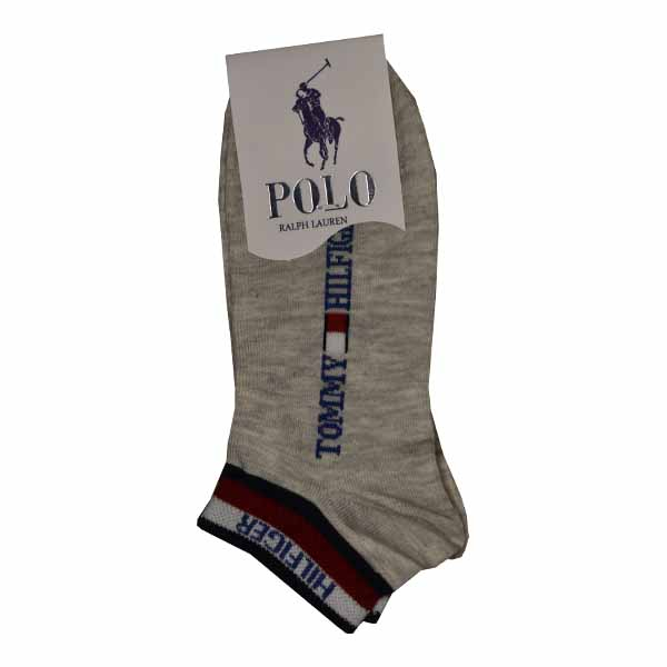 جوراب پولو مدل مچی رنگ طوسی