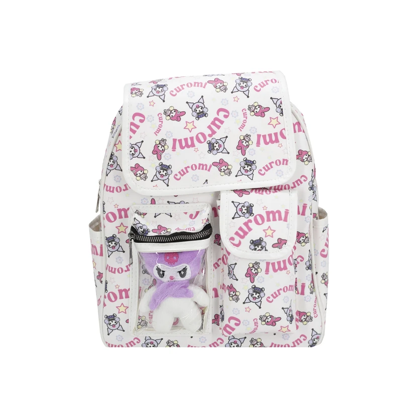 کوله پشتی دخترانه مدل Ophthalmic به همراه عروسک کرومی 