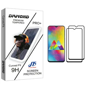 JF Diamond glass Screen Protector For Samsung Galaxy M20 Pack Of 2