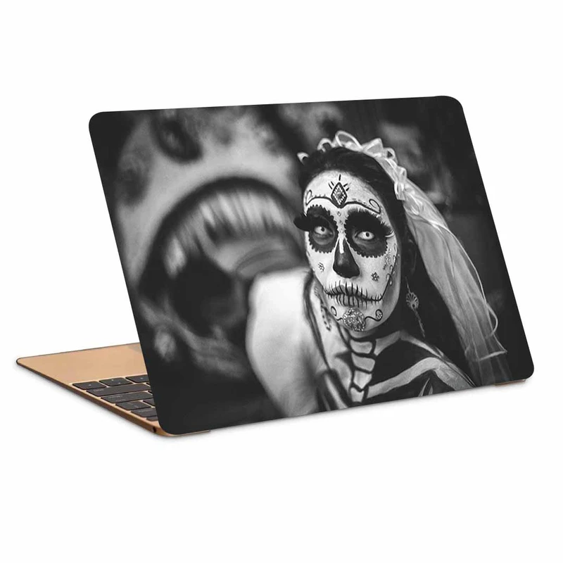 استیکر لپ تاپ طرح smoky fire کد N-534 مناسب برای لپ تاپ 15.6 اینچ