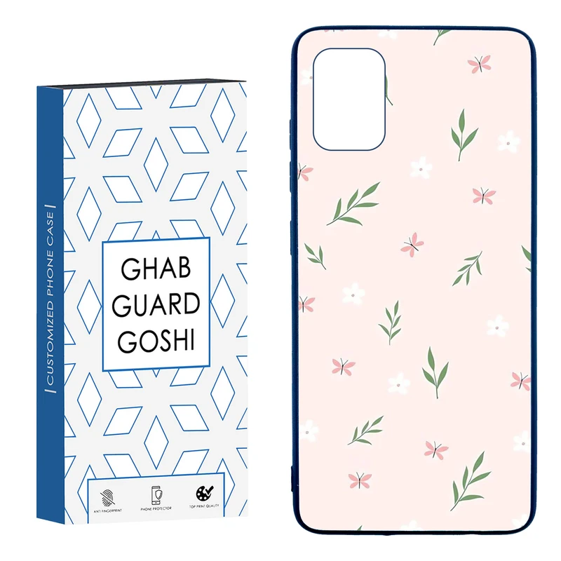 کاور قاب گارد گوشی طرح گل صورتی کد TPU-056 مناسب برای گوشی موبایل سامسونگ  Galaxy A51