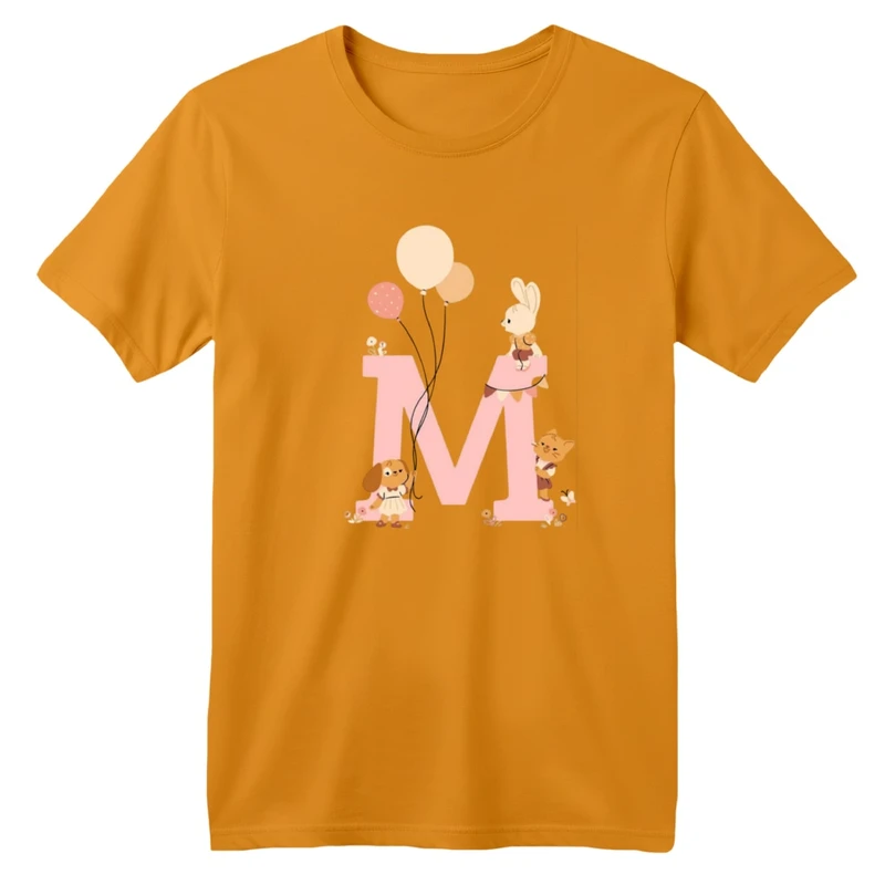 تی شرت آستین کوتاه بچگانه مدل حیوانات و بادکنک