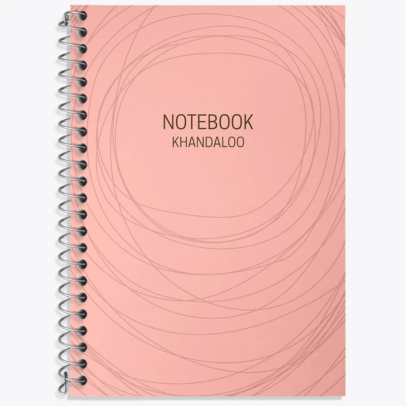 دفتر زبان 50 برگ خندالو مدل سه خط طرح فانتزی کد N675