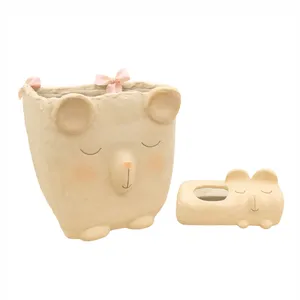 ست سطل و جادستمال کاغذی اتاق کودک مدل سام