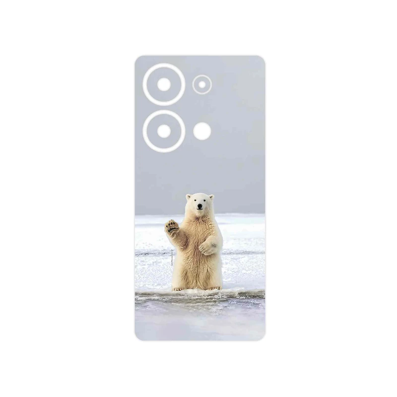 برچسب پوششی ماهوت مدل Polar_bear مناسب برای گوشی موبایل شیائومی Redmi Note 13 Pro 4G