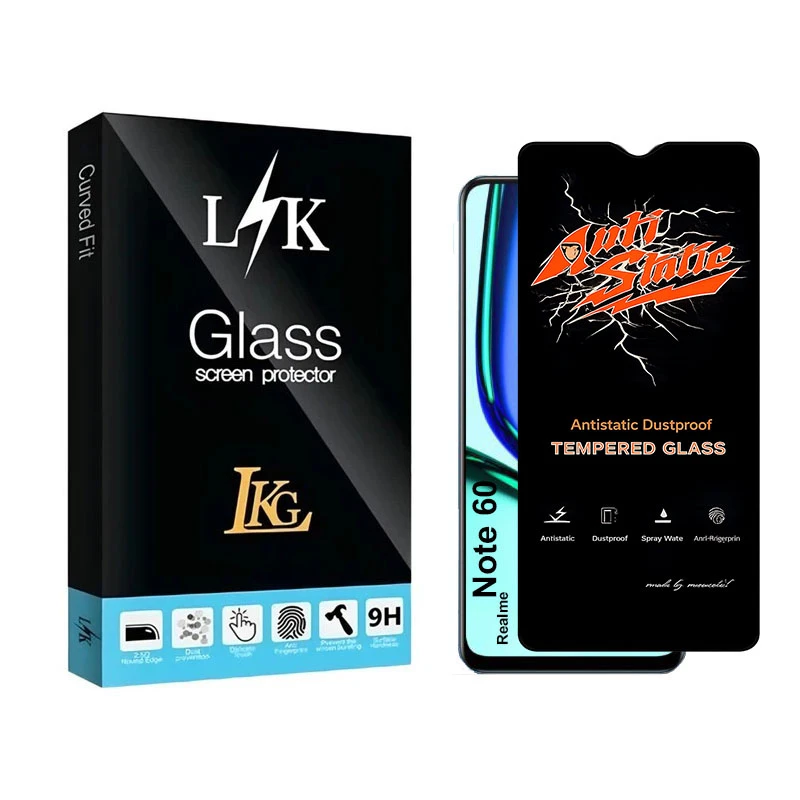 محافظ صفحه نمایش شیشه ای ال کا جی مدل Anti-LK مناسب برای گوشی موبایل ریلمی Note 60