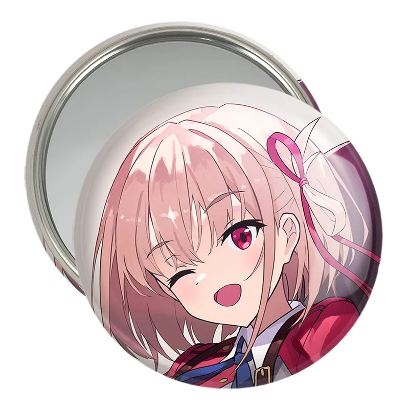 آینه جیبی خندالو مدل چیساتو انیمه لیکوریس ریکویل کد 23038