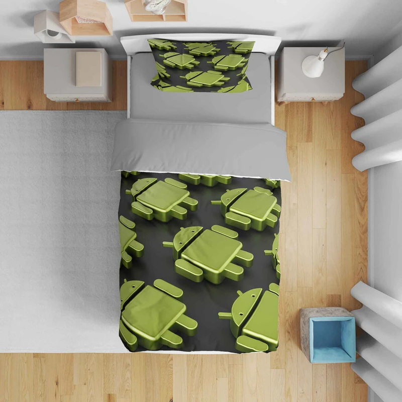 سرویس روتختی مدل لوگو اندروید 5251 تک نفره 5 تکه