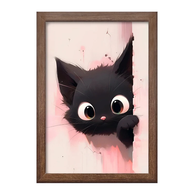 تابلو خندالو طرح گربه (Cat) کد F928