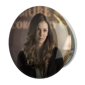 آینه جیبی خندالو طرح الینا گیلبرت خاطرات یک خون آشام  The Vampire Diaries  مدل تاشو کد 23675 