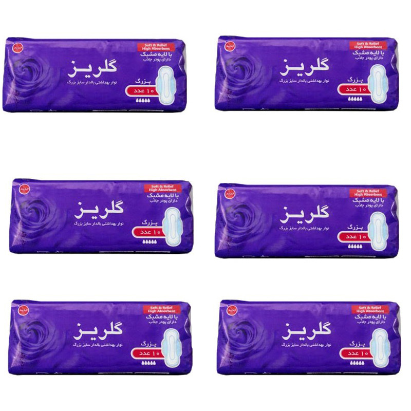 نوار بهداشتی گلریز مدل 01 مجموعه 6 عددی