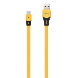 کابل تبدیل USB به microUSB ریلمی مدل Flat طول 1 متر
