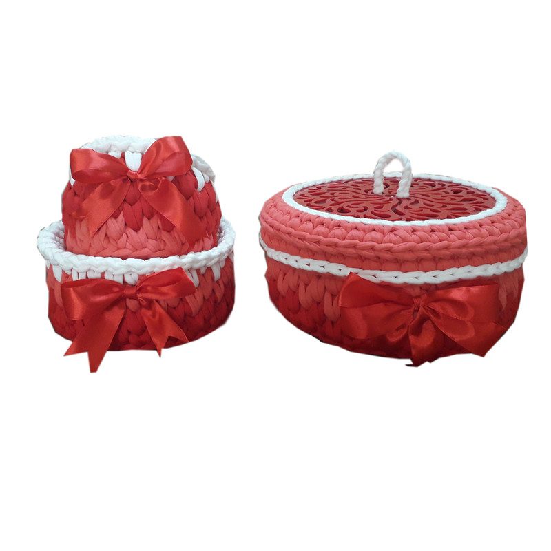 سبد قلاب بافی تریکو مدل red-3 مجموعه سه عددی