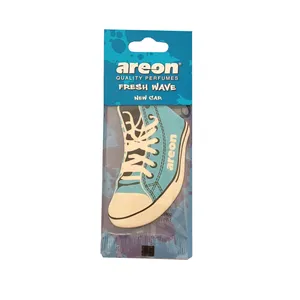 خوشبوکننده خودرو آرئون مدل کارتی طرح کتانی با رایحه خودروی نو