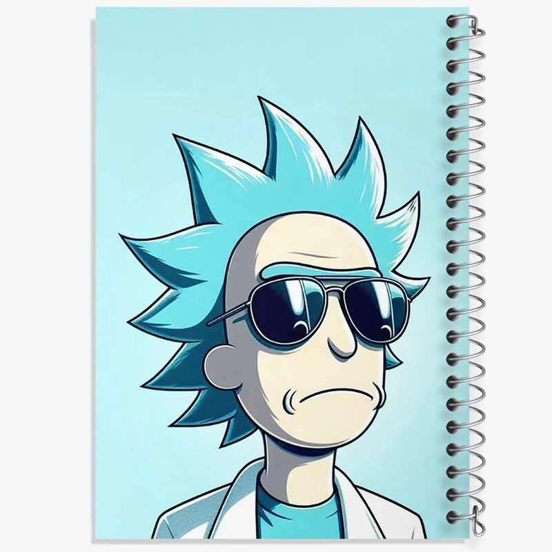 دفتر شطرنجی 50 برگ خندالو مدل ریک (Rick) کد F1869