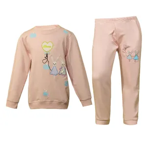 ست سویشرت و شلوار دخترانه مدل زمینه کدو 27