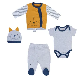 ست 4 تکه لباس نوزادی سیسیم بیبی مدل cab300