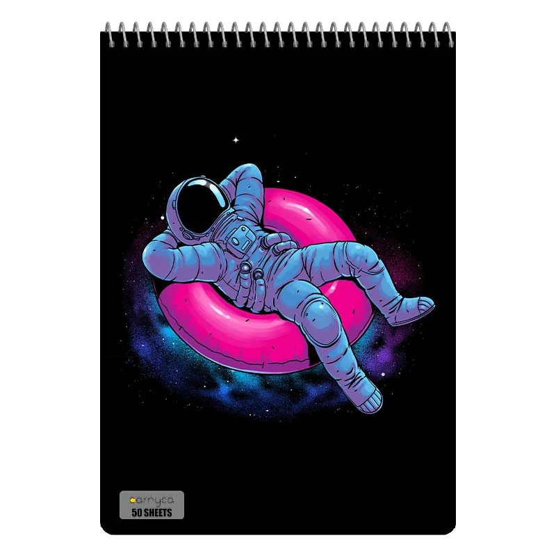 دفتر نقاشی 50 برگ سیمی کارنیکا طرح فضا Space کد 18689