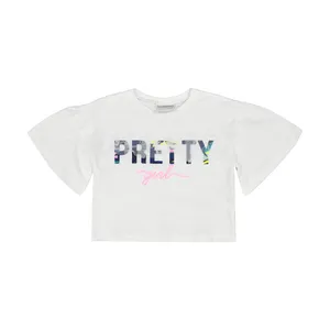 تی شرت دخترانه ال سی وایکیکی مدل S260837Z4-E5X-OPTICWHITE