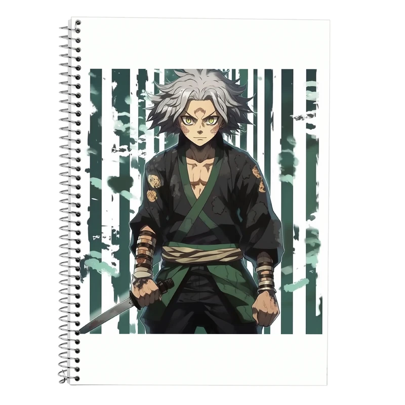 دفتر زبان 50 برگ مدوپد مدل سه خط طرح Demon Slayer کد DF10490