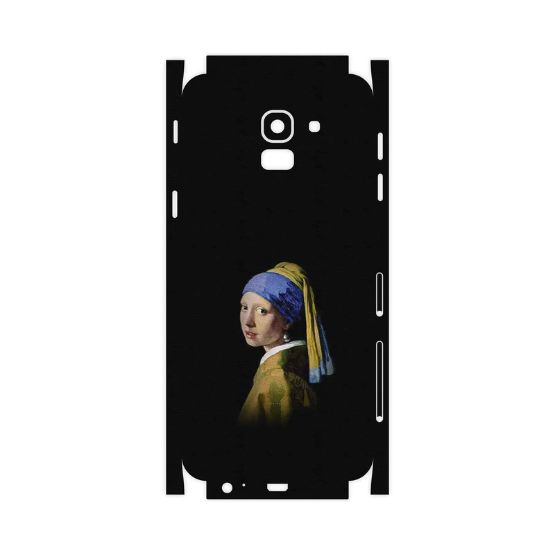 برچسب پوششی ماهوت مدل Girl with a Pearl Earring of Vermeer-FullSkin مناسب برای گوشی موبایل سامسونگ Galaxy J6