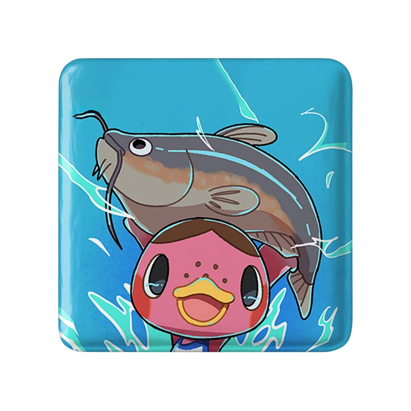 مگنت خندالو طرح بازی انیمال کراسینگ (Animal Crossing) مدل مربعی کد 32679