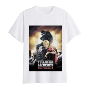 تی شرت آستین کوتاه مردانه مدل انیمه کیمیاگر تمام فلزی کد m07 fullmetal alchemist