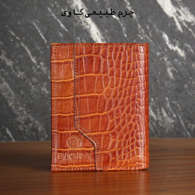 عکس شماره 3 : کیف پول مردانه بیورا مدل چرم طبیعی کروکودیلی کد kpk31