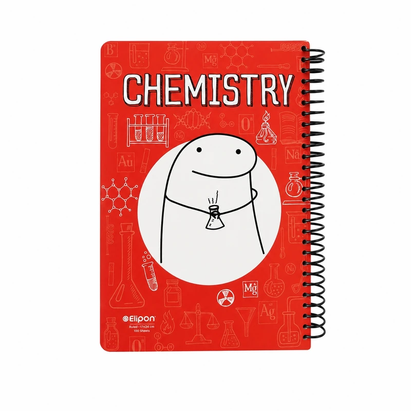 دفتر مشق ۱۰۰ برگ سیمی الیپون مدل CHEMISTRY