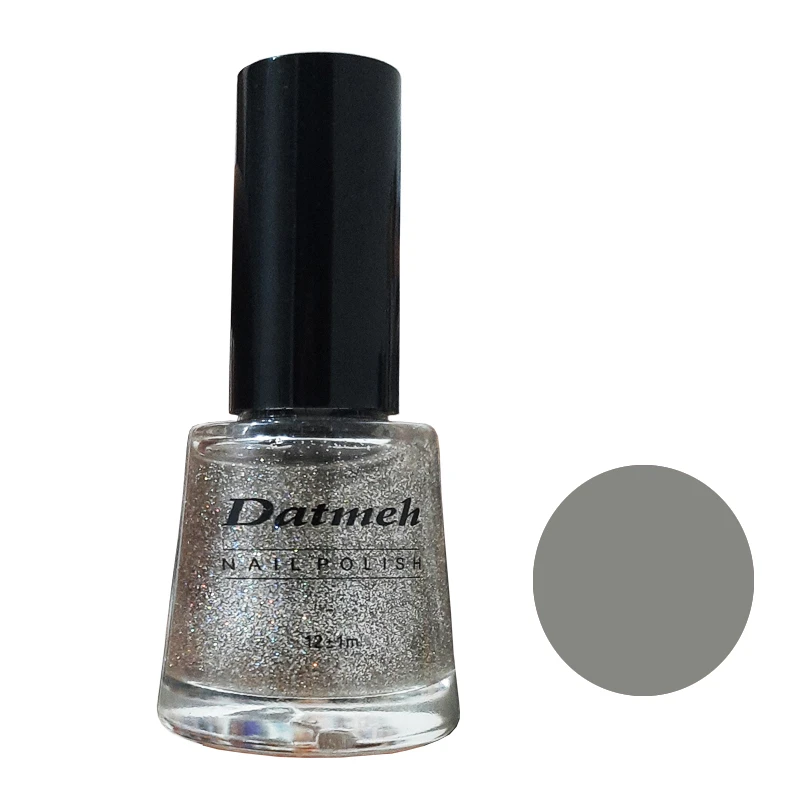 لاک اکلیلی ناخن مدل D04 شماره 4 رنگ نقره ای