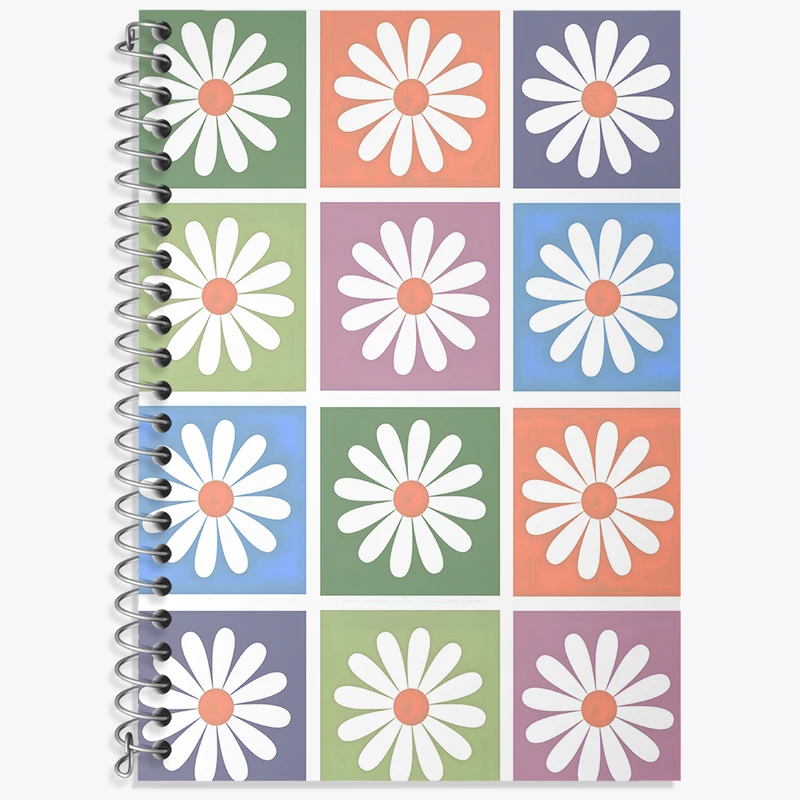 دفتر لغت 50 برگ خندالو طرح پترن گل گلی کد N3178