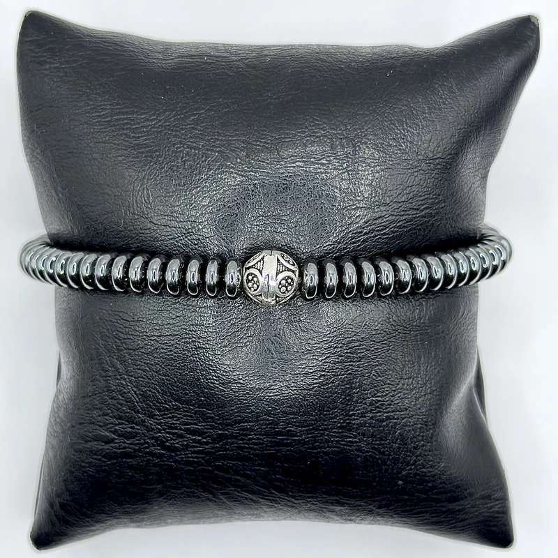 عکس شماره 3 : دستبند نقره مردانه مدل حدید 925