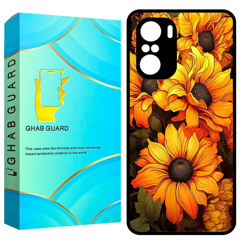 کاور قاب گارد طرح آفتاب گردان مدل GCHPF3 مناسب برای گوشی موبایل شیائومی Poco F3 / Redmi K40 / Redmi K40 Pro 