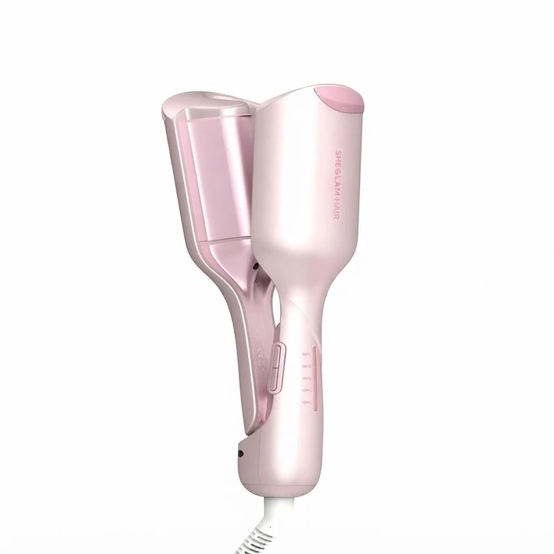 فر کننده مو شیگلم مدل cuppid,s charm Beach Babe Hair Waver سایز 25 با پوشش سرامیک و تنظیم دما تا 210 درجه