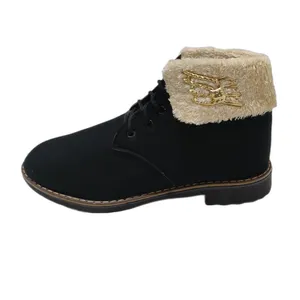 نیم بوت زنانه مدل خزدار کد 2021