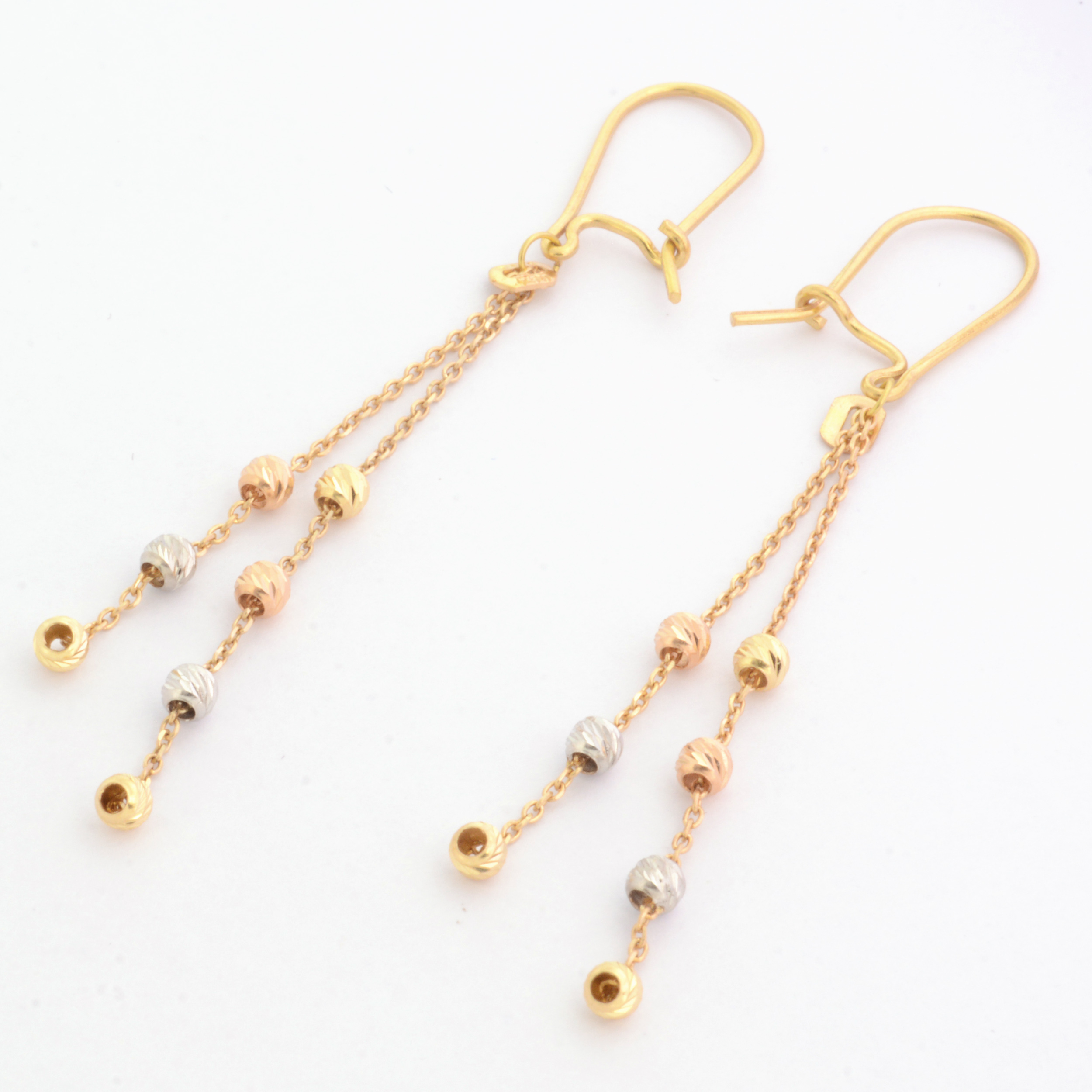 گوشواره طلا 18 عیار زنانه طلای مستجابی  کد 6