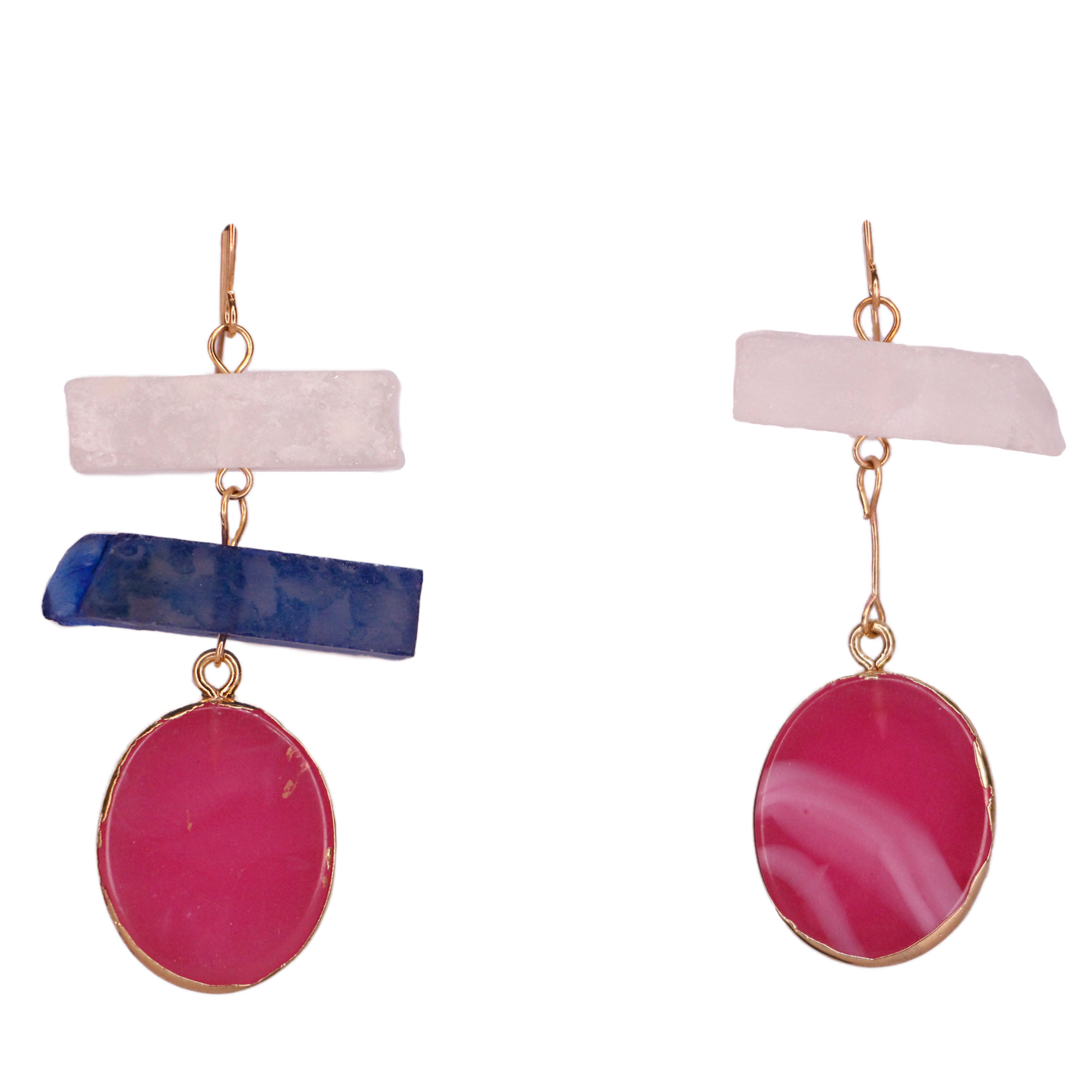 گوشواره زنانه مدل سنگ نمک کد 89001