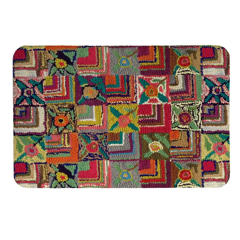 پادری طرح چهارخانه کد 5233 سایز 50 × 70 سانتی متر