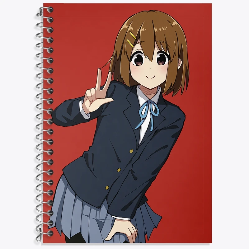 دفتر زبان 50 برگ خندالو مدل دو خط طرح یویی انیمه كي اون کد 34165