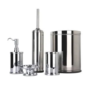 ست سرویس بهداشتی 5 پارچه دلفین مدل Brass-01-CH