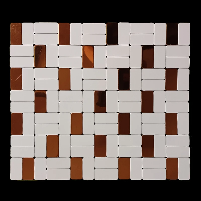 دیوارپوش مدل تایل بین کابینتی پشت چسبدار کد 40021 بسته 6 عددی